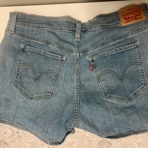 Levi's Light Blue Denim Shorts